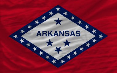 Amerikan devlet Arkansas için arka plan tam dalgalı bayrağı