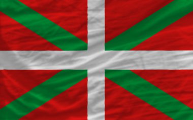 Complete waved national flag of of basque for background clipart