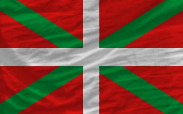 Complete waved national flag of of basque for background — Stock Photo, Image