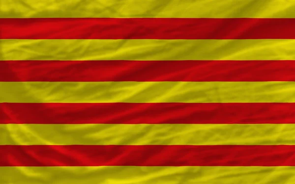 Complete waved national flag of of catalonia for background — Stock Photo, Image