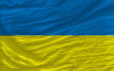 arka plan için Ukrayna'nın dalgalı ulusal bayrak tamamlamak