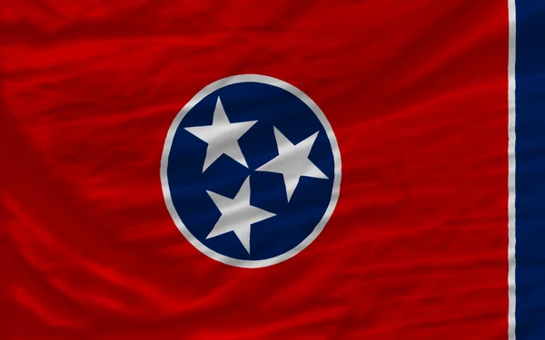 Complete waved flag of american state of tennessee for backgroun — Stock Photo, Image