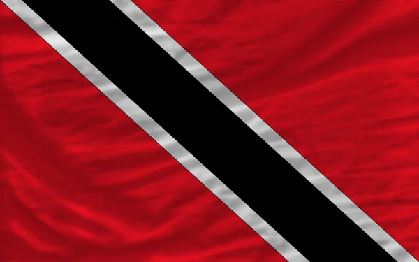Bandera nacional ondeada completa de trinidad tobago para el fondo — Foto de Stock