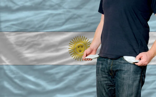 Auswirkungen der Rezession auf junge Menschen und die Gesellschaft in Argentinien — Stockfoto