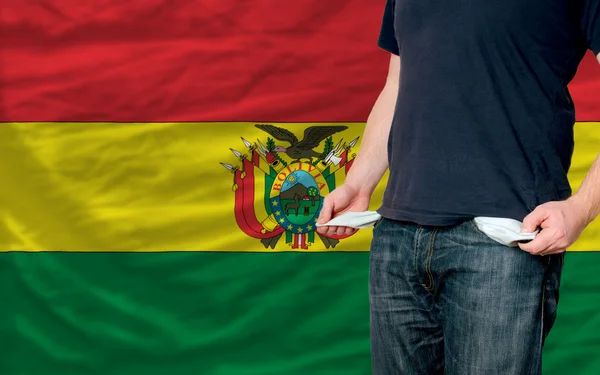 Gevolgen van de recessie op jonge mens en maatschappij in bolivia — Stockfoto