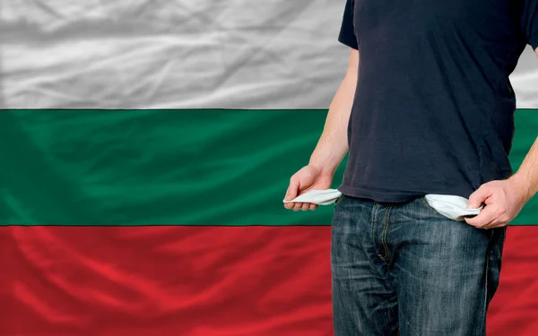 Impacto de la recesión en el joven y la sociedad en la bulgaria — Foto de Stock