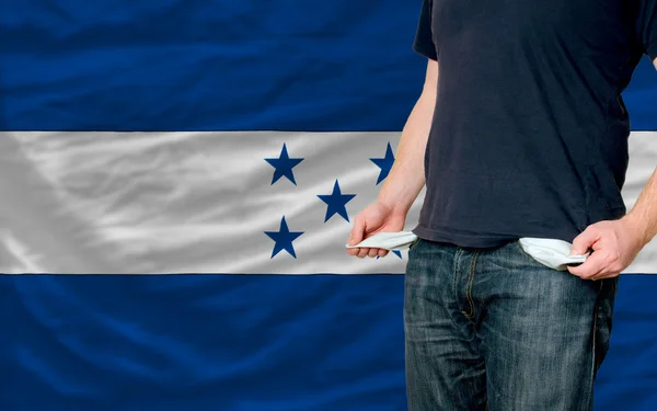 Recession impact on young man and society in honduras — Stock Photo, Image