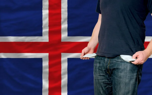 Gevolgen van de recessie op jonge mens en maatschappij in IJsland — Stockfoto
