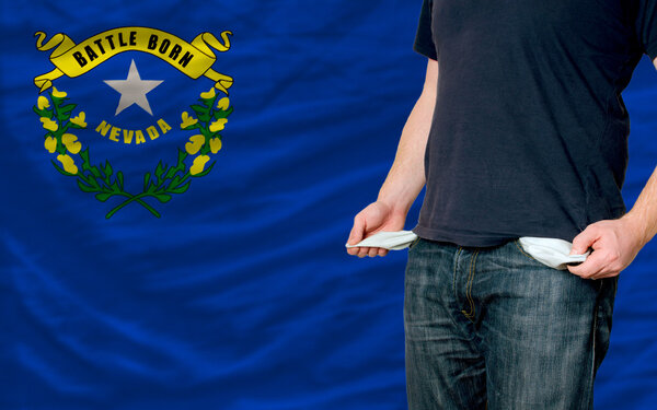 Recession impact on young man and society in american state of n