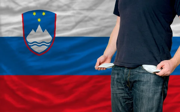 Impatto della recessione sui giovani e sulla società slovena — Foto Stock