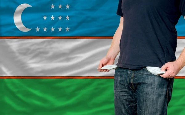 Auswirkungen der Rezession auf junge Menschen und die Gesellschaft in Usbekistan — Stockfoto