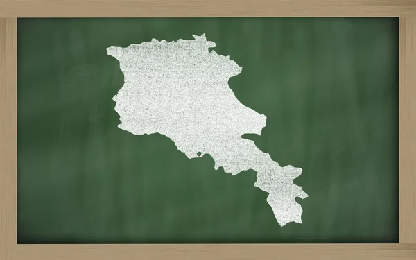 Карта Армении на доске объявлений — стоковое фото