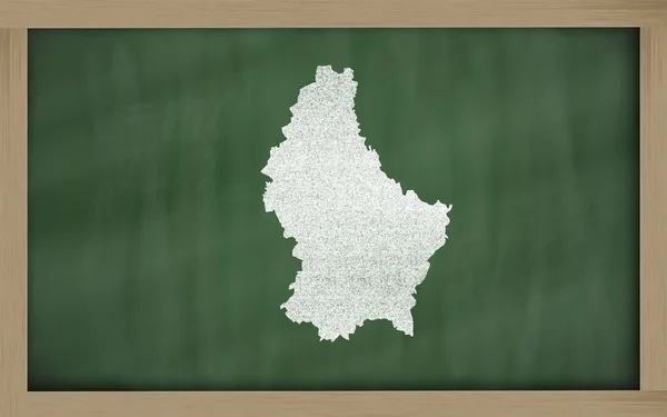 Контурна карта люксбургу на дошці — стокове фото