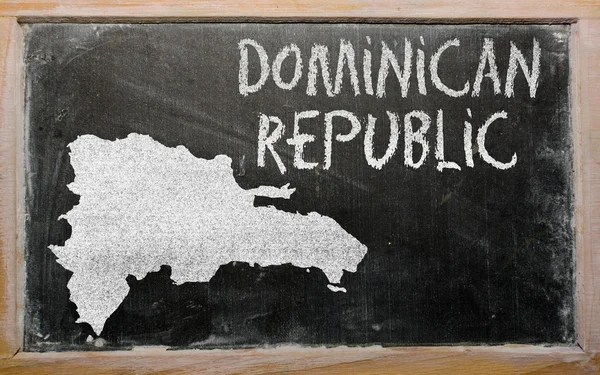 Plan d'ensemble de dominicain sur tableau noir — Photo