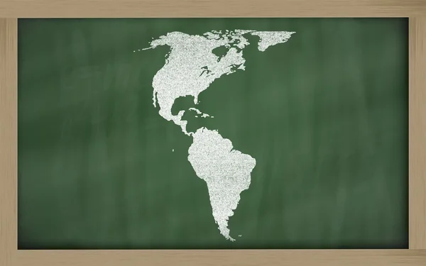 Anahat yazı tahtası üzerinde Amerika Haritası — Stok fotoğraf