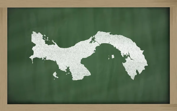 Mapa przeglądowa Panamy na tablicy — Zdjęcie stockowe