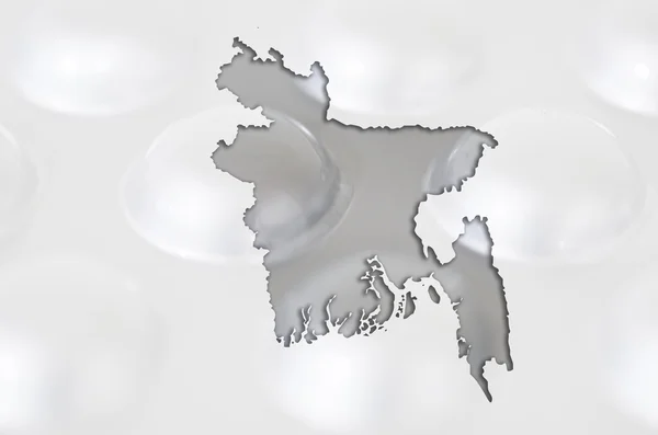 Healt에 대 한 배경에서 약으로 방글라데시의 개요 지도 — 스톡 사진