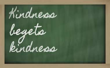 Expression - Kindness begets kindness clipart