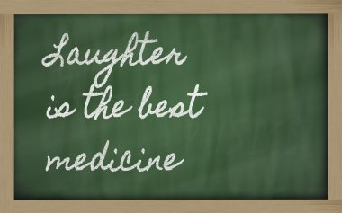 Expression - Laughter is the best medicine clipart