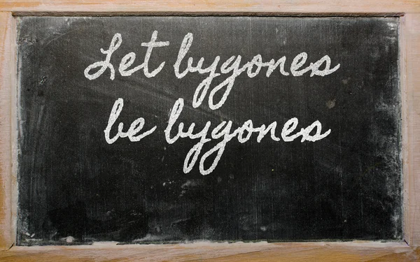Έκφραση - ας bygones να bygones — Φωτογραφία Αρχείου