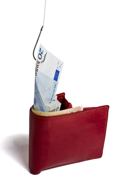 Rubare denaro dal portafoglio — Foto Stock