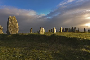 Standing stones of callanish clipart