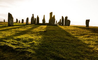 Standing stones of callanish clipart