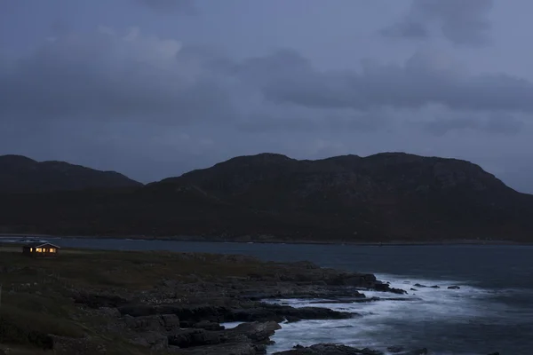 Costa scozzese di notte — Foto Stock