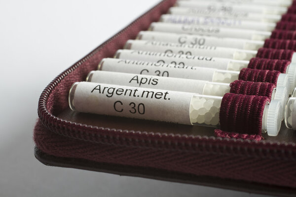 Many homeopathic globule used by midwifes