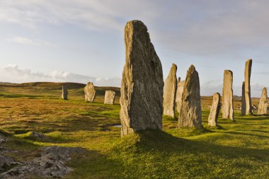 Standing stones of callanish clipart