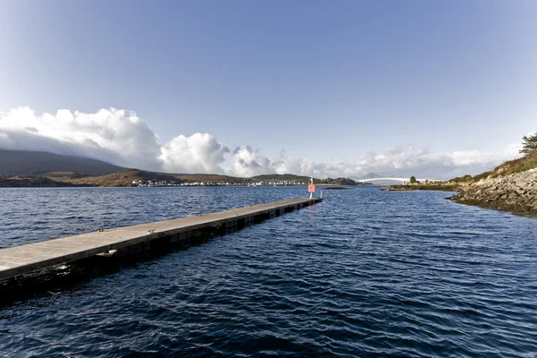 Peer i skotska bay — Stockfoto