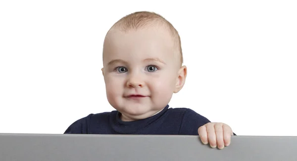 Authoritative looking young child — Stock Photo, Image