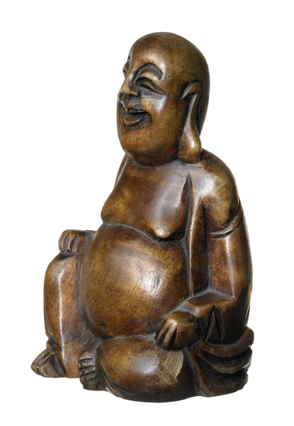 stock image Buddha made of dark wood