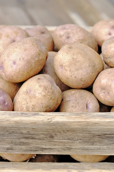 Potatoes box — Stock Photo, Image