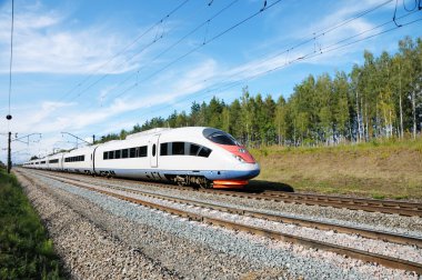 High-speed rail clipart
