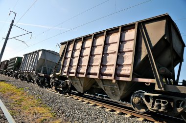 Railway wagons clipart