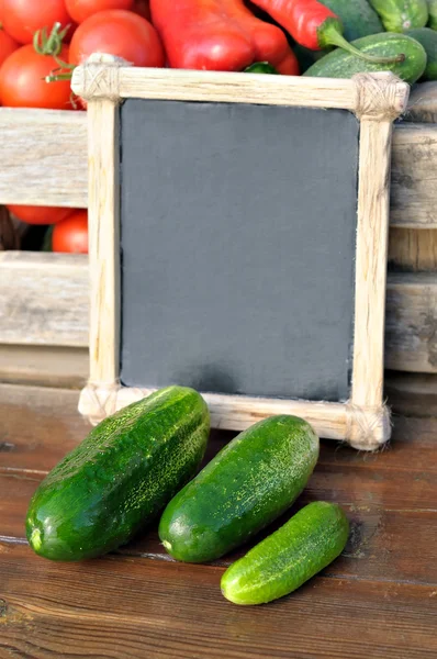 stock image Cucumbers and price