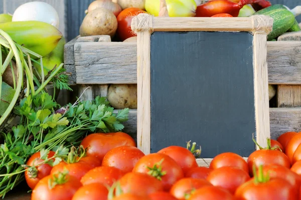 Tomaten en prijs Stockfoto