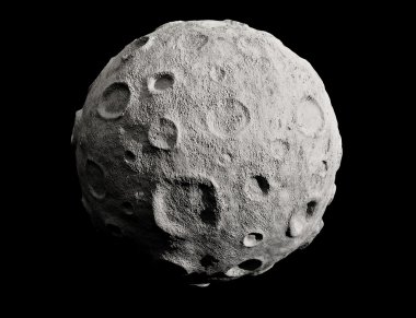 ay ve kraterler. asteroit.