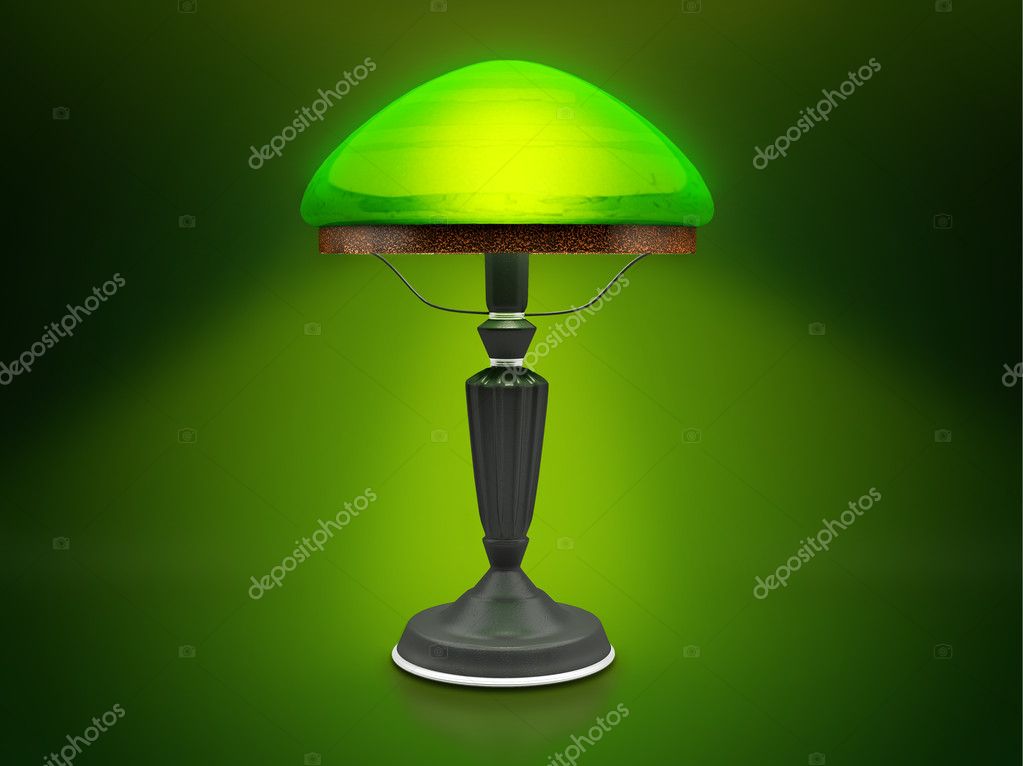 vintage groene lamp — Stockfoto © ortodoxfoto 9752255