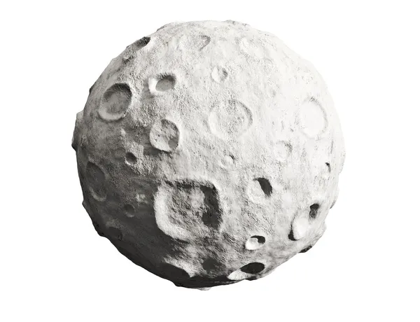 Moon and craters. Asteroid. — Stock Photo, Image
