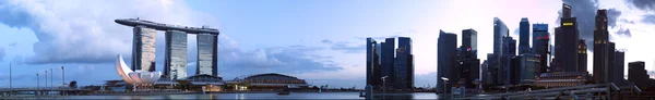 Singapur manzara panoramik manzaralı — Stok fotoğraf