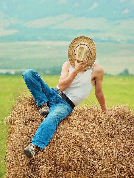 Agricultor brincando — Fotografia de Stock