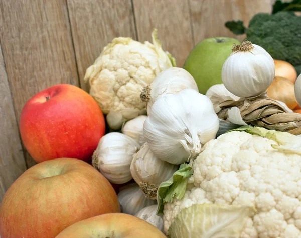 Friske økologiske frugter og grøntsager - Stock-foto