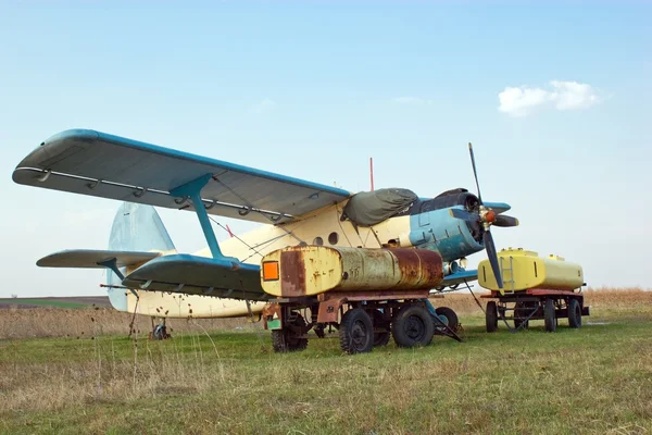 Großflugzeug (Doppeldecker) — Stockfoto