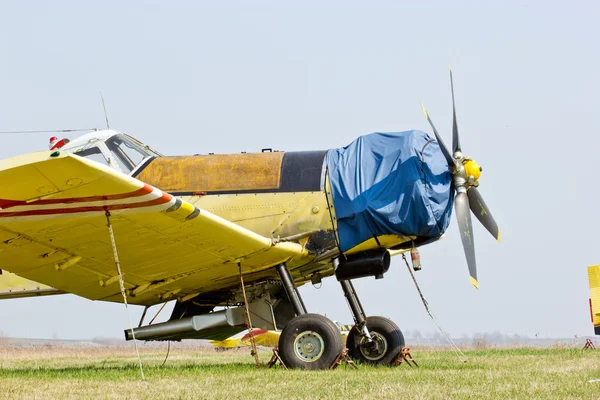 Motor ve kamara uçak — Stok fotoğraf