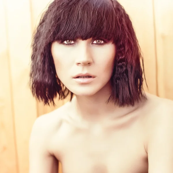 Portrait of sensual woman model — Stock Photo, Image