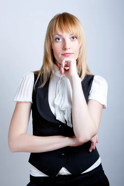Portrait of a beautiful young business woman — Stock Photo, Image