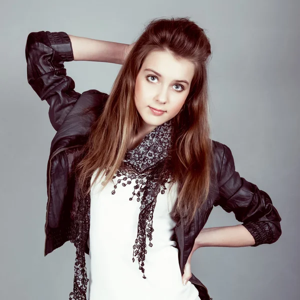 Teen fashion model girl — Stock Photo, Image