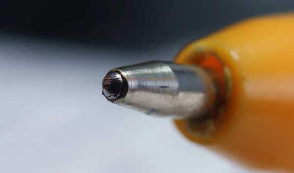 Kugelschreiber im Makro Stockbild
